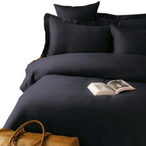 Saténová napínacia plachta SIMPLY ANTHRACITE 160x200 / 50x70 (2).